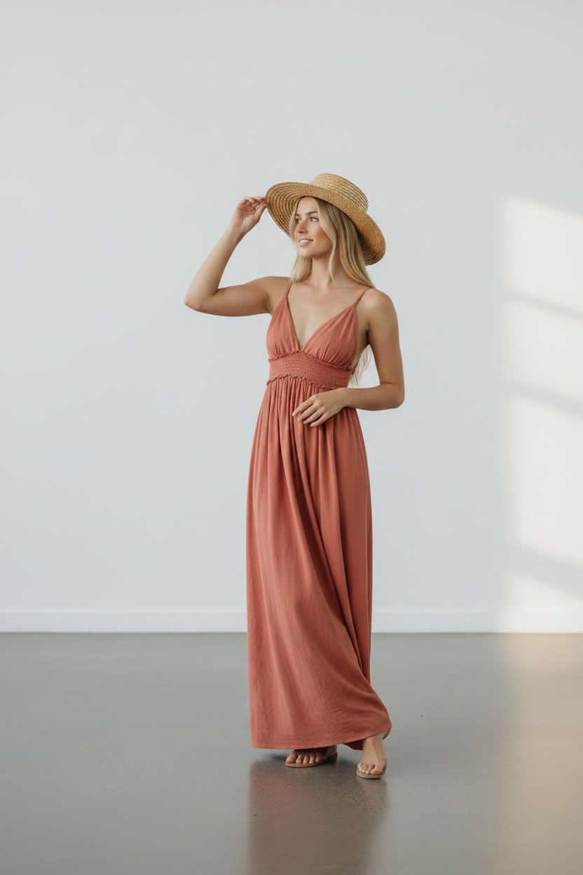 Dusty Rose Maxi Dress