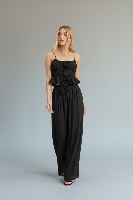 Midnight Ruched Set